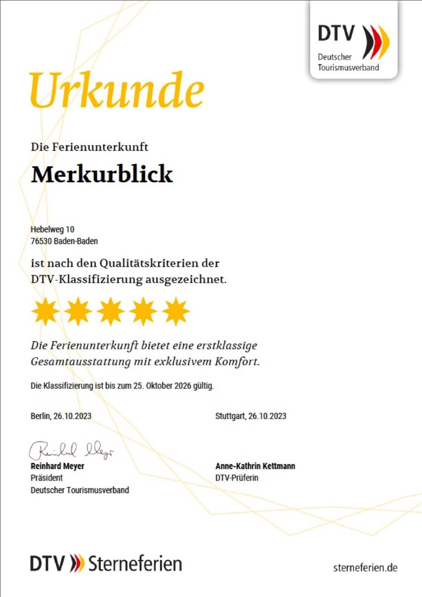 Merkurblick Baden-Baden Zewnętrze zdjęcie